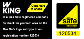 Gas Safe Registered - W King Ltd